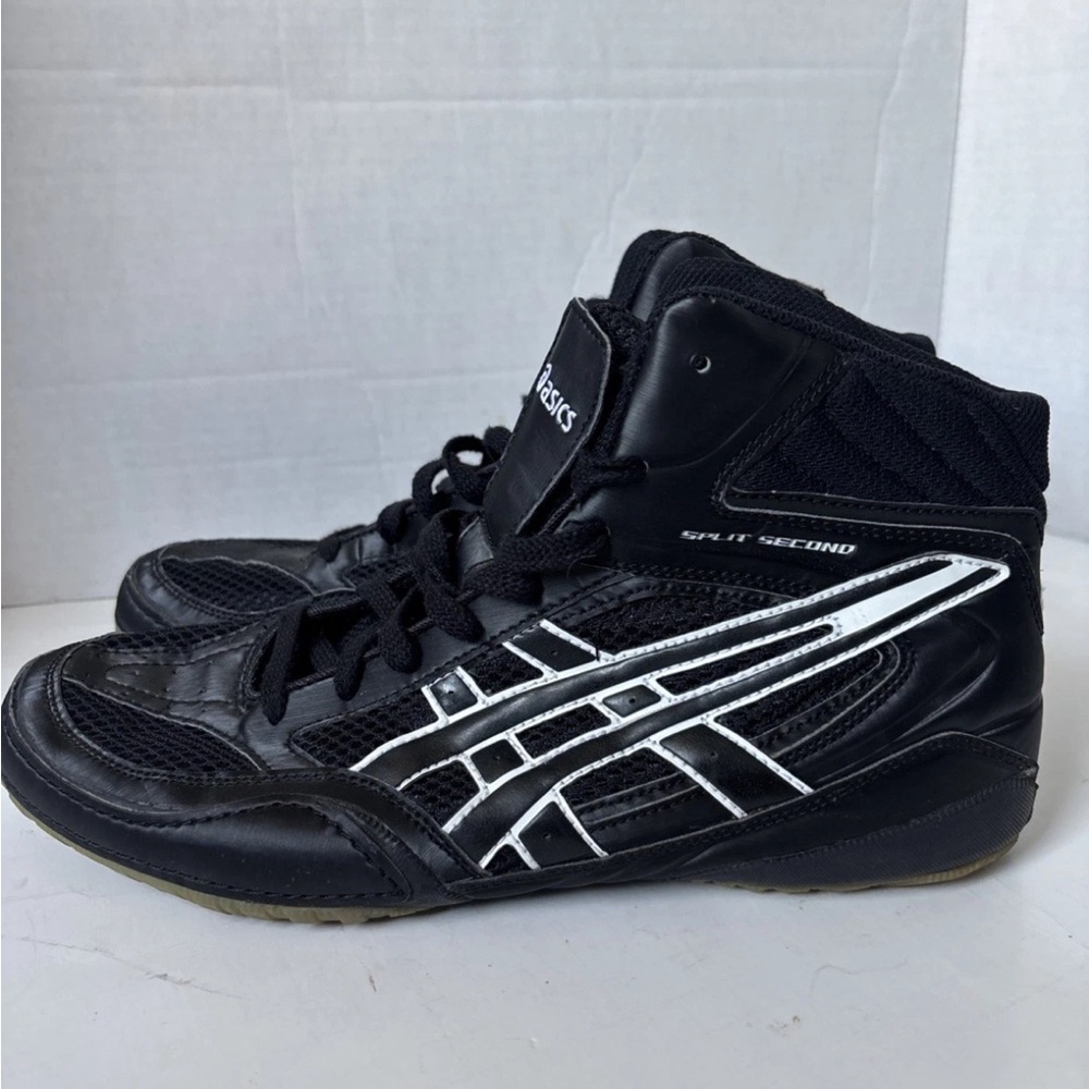 ASIC  Wrestling Shoe Split Seconds 10.5 Mens Black